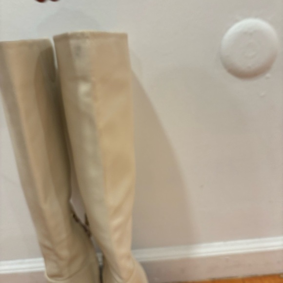 Sam Edelman | Wade Block Heel Knee High Boots In Ivory Size 6.5 - Picture 8 of 11